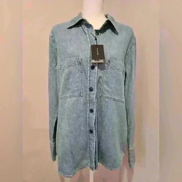 NWT Massimo Dutti Jean Jacket Size XL - Picture 2 of 9